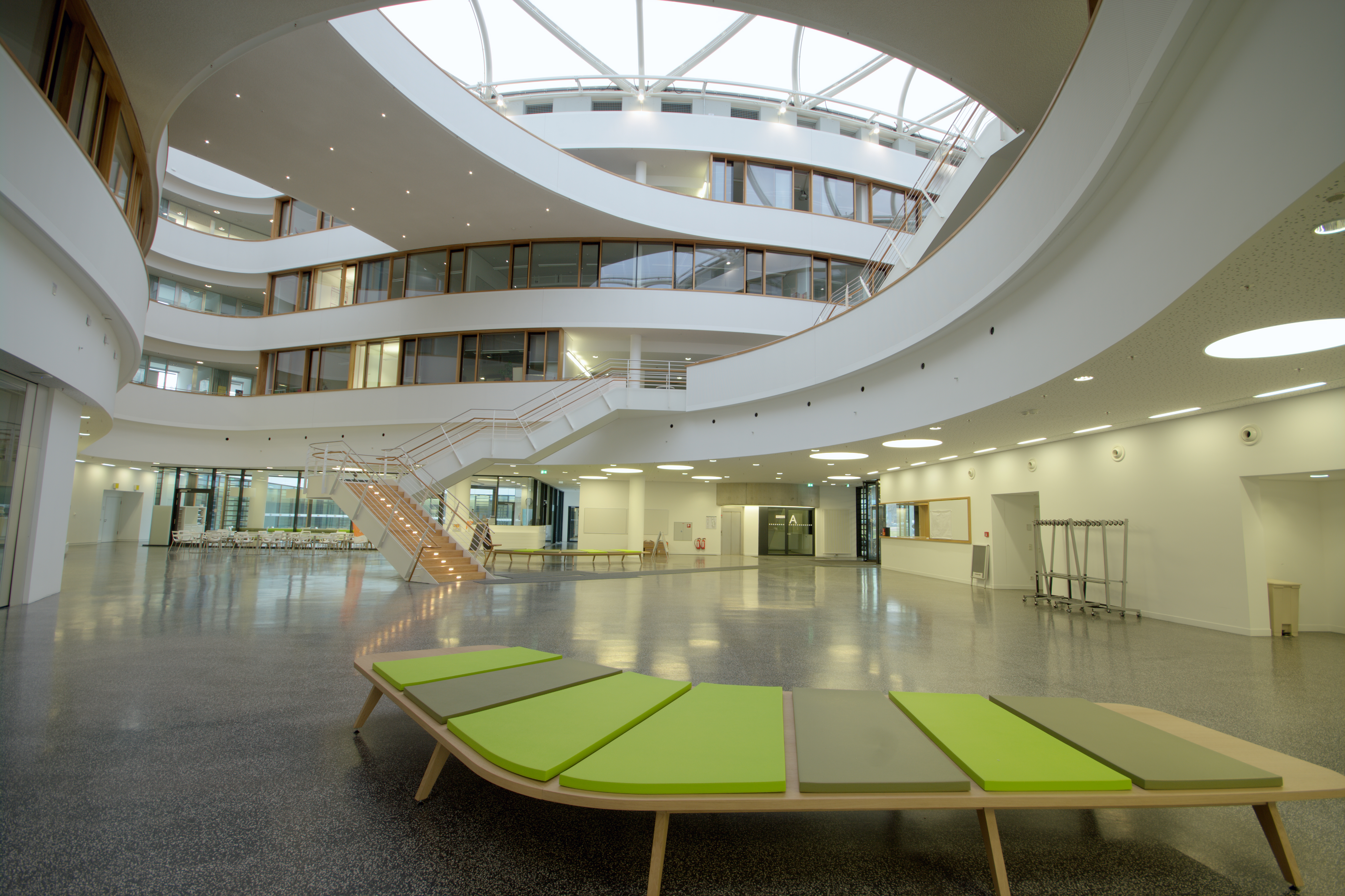This is the interior of the building